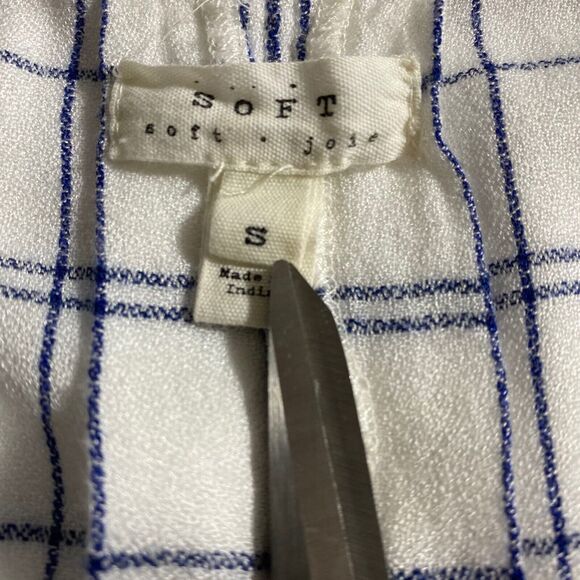 Soft‎ Joie Womans Drawstring Waist Mini Dress Size Small Roll Tab Sleeves - Picture 4 of 9